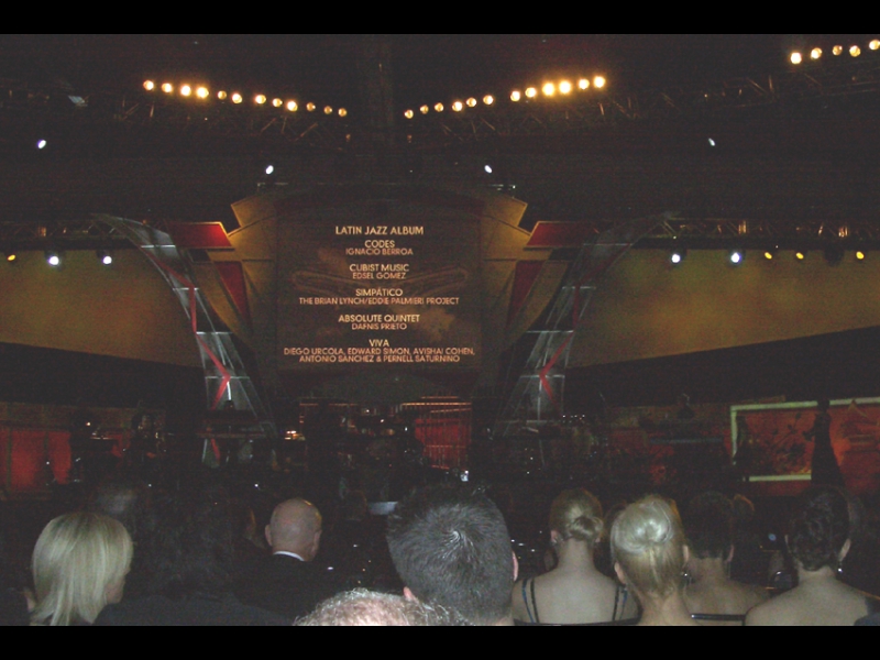 GRAMMY 2007: The LATIN JAZZ category announcement during the pre-telecast awards ceremony listing the two ZOHO finalists EDSEL GOMEZ and DAFNIS PRIETO! 