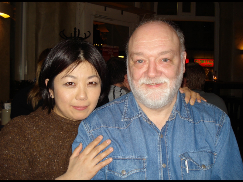 March 6, 2010: traveling with Thomas was his wife Aya Yoshida, a tremendously gifted Japanese classical concert organist who was sharing the Bielefeld organ concert recital with him.